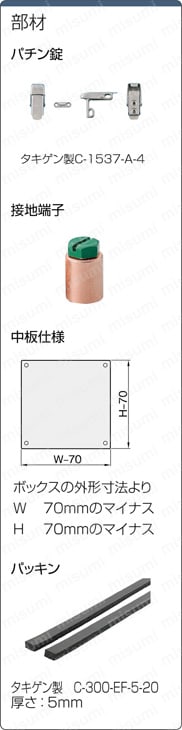Ｒシリーズステンレスパチン錠ＩＰ有り　RSUSBＰシリーズ:関連画像
