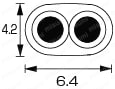 固定長(CCC) 両端コネクタ C7ソケット付:関連画像