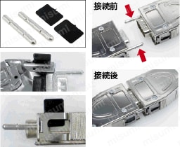 Dsubｺﾈｸﾀ　EMI対策　ワンタッチ樹脂フード：関連画像