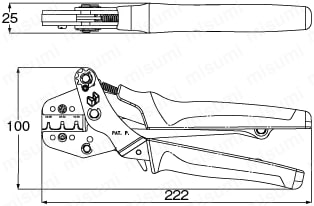 ﾐﾆﾕﾆﾊﾞｰｻﾙ・ﾒｰﾃﾝﾛｯｸ オリジナル手動圧着工具 | ミスミ | MISUMI(ミスミ)