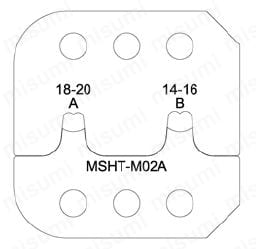 数量限定セール  MSHT-M02B | 3191コネクタ オリジナル手動圧着工具 | ミスミ 圧着ペンチ