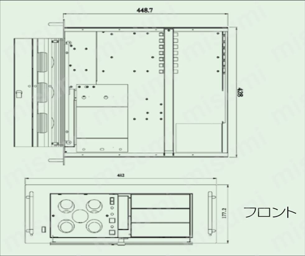 4U　14スロット　バックプレーン用　電源なし:関連画像