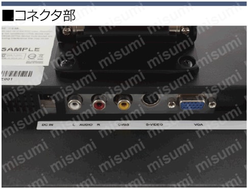 10.4インチモニタ　XGA　 ビデオ入力_アナログRGB入力 15インチ XGA ビデオ入力_アナログRGB入力 （LEDバックライト