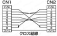 グローバル RS232Cハーネス 9芯⇔9芯 クロス結線 (ミスミオリジナルコネクタ使用):結線図