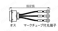 セントロニクスコネクタ バラ線フード付 (DDK製・ミスミオリジナルコネクタ使用):関連画像