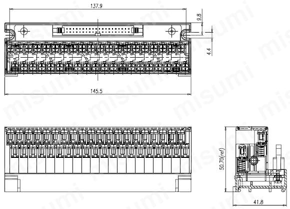 +comPLCコネクタ端子台(三菱電機 入出力用）:関連画像