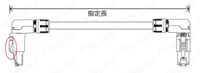 CC-Link IE, EtherCAT対応 CAT5e STP (単線・より線・二重シールド) 自由長 LANケーブル 関連画像