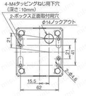【らくらく選定】非常停止スイッチボックス 樹脂IP65  組み立て配線済み 関連画像