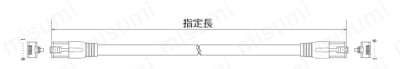 CAT6A STP（より線・二重シールド）可動用 高屈曲 自由長 LANケーブル 関連画像