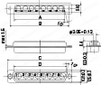 Dsubｺﾈｸﾀ　ハンダ付けタイプ/マシンコンタクト（高電流型）:外形図