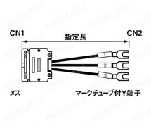 MILコネクタ付ケーブル バラ線フード付タイプ (ヒロセ電機製コネクタ使用) 関連画像
