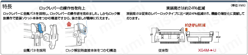 MILソケットコネクタ 圧接メスコネクタ (ロック付き):関連画像