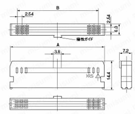 MILコネクタ 圧着メスハウジング(ロック無し)：関連画像