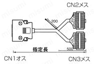 IEEE1284ハーフピッチ（MDR）コネクタ付ケーブル EMI対策タイプ