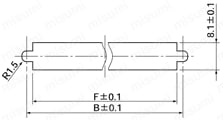 IEEE1284ハーフピッチ（MDR）コネクタ付ケーブル パネルマウントタイプ