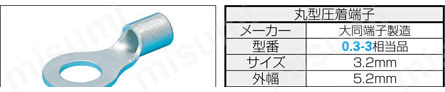 PCRコネクタ付ケーブル バラ線フード付タイプ:関連画像