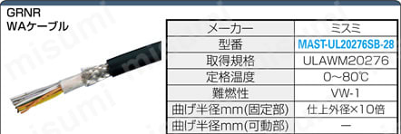 PCRコネクタ付ケーブル バラ線フード付タイプ:関連画像