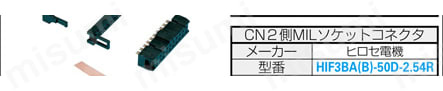 PCRコネクタ付ケーブル バラ線フード付タイプ:関連画像