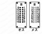 Han防水コネクタ E型コネクタ(ネジ式結線)：外形図