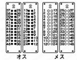 Han防水コネクタ E型コネクタ(ネジ式結線)：外形図