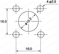 PRC03　バルクヘッド型パネル取付レセプタクル（ワンタッチロック) (PRC03-23A10-5F)：関連画像