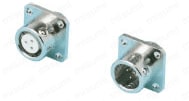 PRC05コネクタ ワンタッチ・中継タイプ(PRC05 connector,   One-touch relay type):フランジ型パネルマウントタイプ