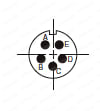PRC05コネクタ ワンタッチ・中継タイプ(PRC05 connector,   One-touch relay type):コンタクト配列図
