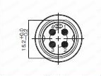 PLTコネクタ ストレート・中継タイプ(Cable with straight  PLT connector, relay type)：関連画像