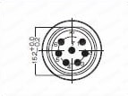 PLTコネクタ ストレート・中継タイプ(Cable with straight  PLT connector, relay type)：関連画像