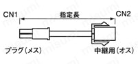ミニユニバーサルメーテンロックコネクタ付ケーブル:関連画像