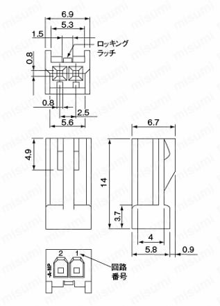 171826-2 : PCB ヘッダおよびリセプタクル | TE Connectivity
