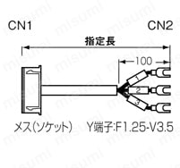 XHコネクタ 丸型ケーブルタイプ/単芯電線タイプ:関連画像