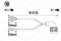 パナソニック　MINAS　AⅢシリーズ用モータハーネス:関連画像