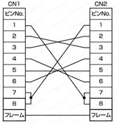 EMI対策薄型フードタイプ（アングル・ストレート）:結線図