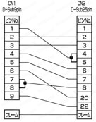 EMI対策薄型フードタイプ（アングル・ストレート）:結線図