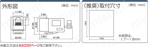 110工具圧接タイプ（SＴＰ・CAT5e・ダストカバー付）:関連画像