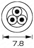 ACコード 固定長(UL・CSA) 片側切り落としタイププラグ:関連画像