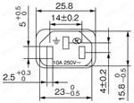ACコード 固定長(VDE) 片側切り落としタイプソケット:関連画像