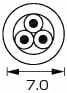 ACコード 固定長(VDE) 両端付き:関連画像