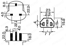 ACコード 固定長(BS) 両端付き:関連画像