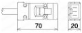 FA用タップ6ヶ口（接地形2P 15A 125V）:外形図