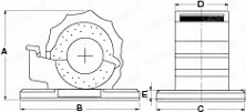 ケーブルクリップ ナイロン製（スポンジ付）【10個入り】：外形図
