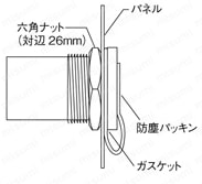 パネルマウントUSBアダプタ (USB Adapter for Panel Mount）:関連画像