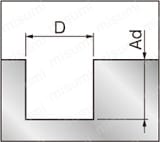 アルミ加工用超硬ラジアスエンドミル　３枚刃／刃長レギュラータイプ:関連画像