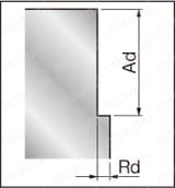 アルミ加工用超硬ラジアスエンドミル　３枚刃／刃長レギュラータイプ:関連画像