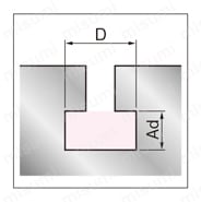 ＴＳコート超硬Ｔスロットカッター 4枚刃/スクエア 