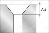 ハイス鋼面取り用エンドミル 2枚刃/ショート:関連画像