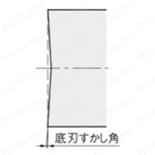 自由指定直刃エンドミル：底刃