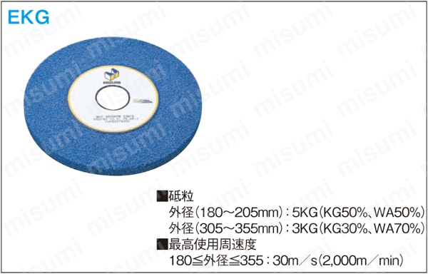 平面研削用砥石ＥＫＧ砥石:関連画像