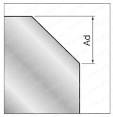 XALシリーズ超硬面取り用エンドミル 2枚刃 | ミスミ | MISUMI